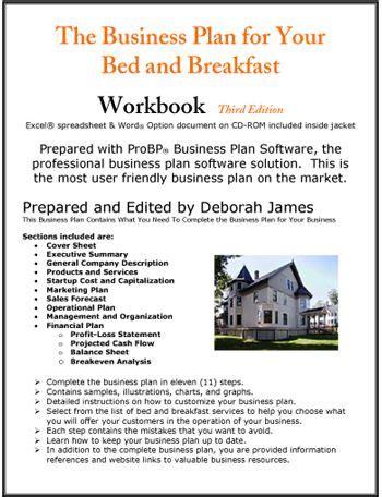 Sample bed and breakfast business plan
